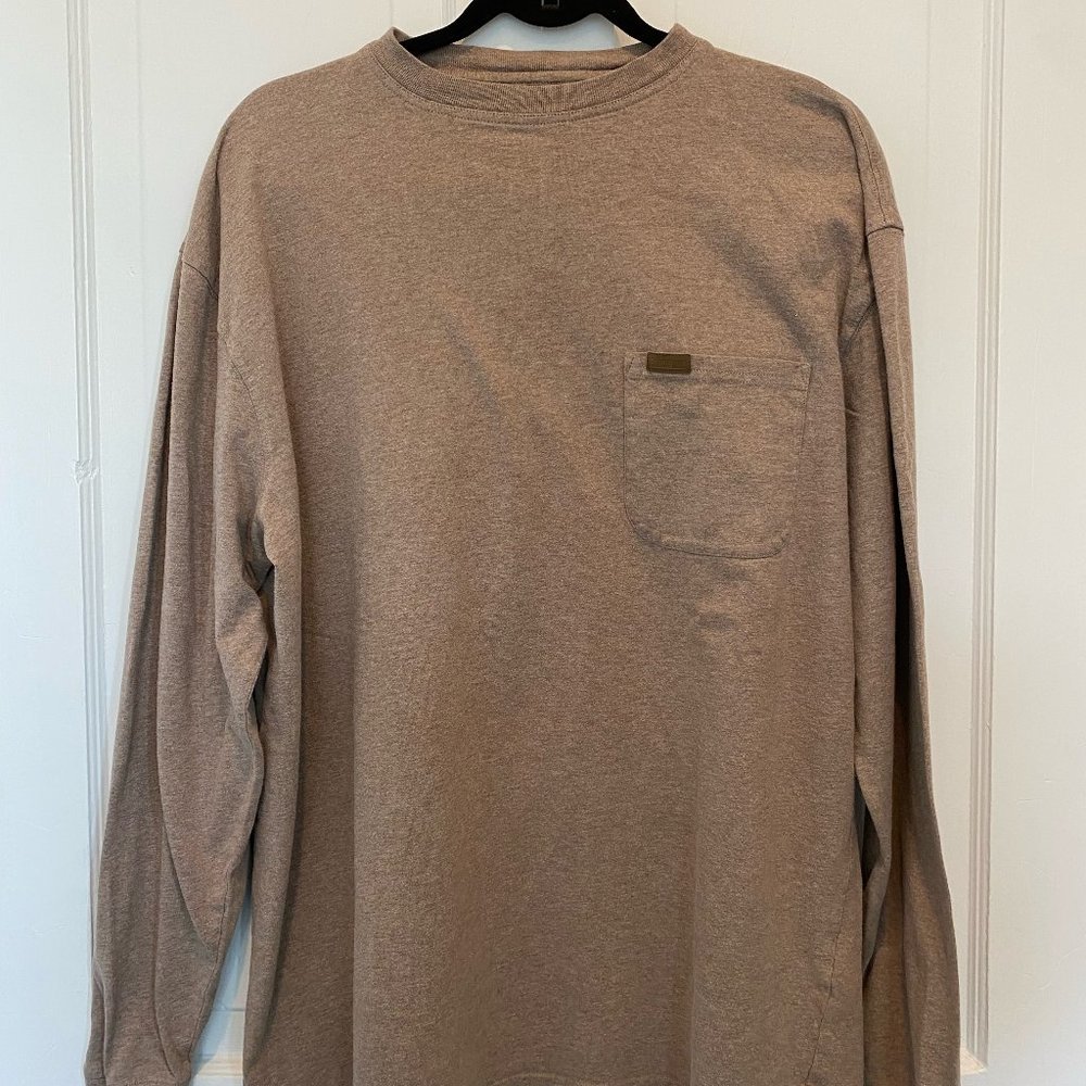 Pendleton Oatmeal Long Sleeve Tee sz L